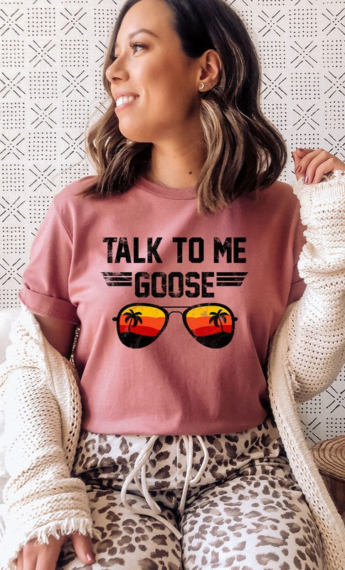 Talk to Me Goose Sunset Graphic Tee