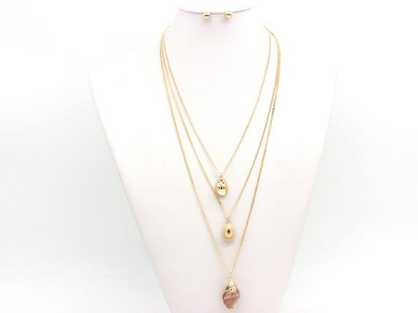 SHELL LAYERED NECKLACE