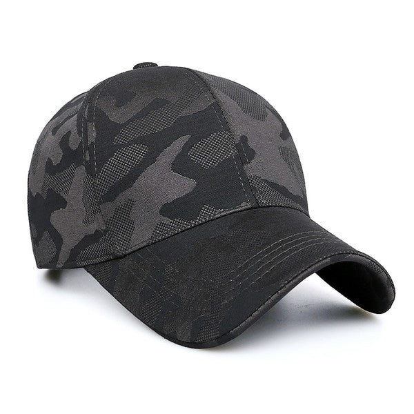 Camo Black Cap Hat