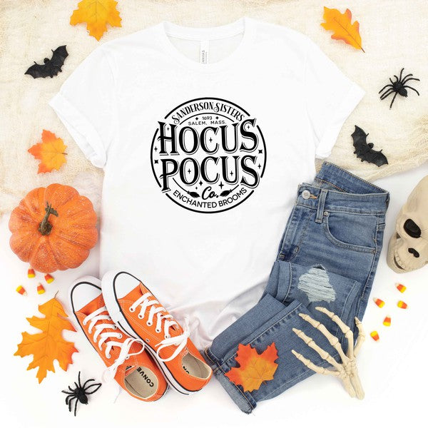 Hocus Pocus Brooms Short Sleeve Graphic Tee