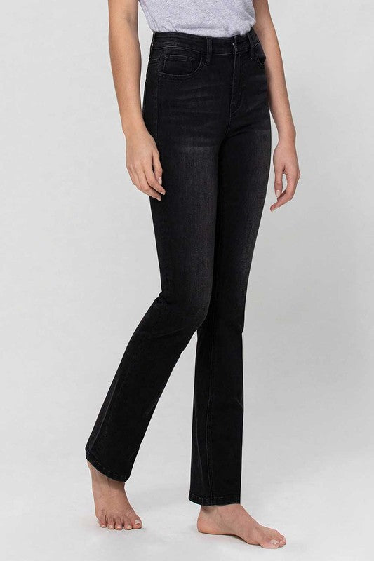 High Rise Slim Bootcut Jeans