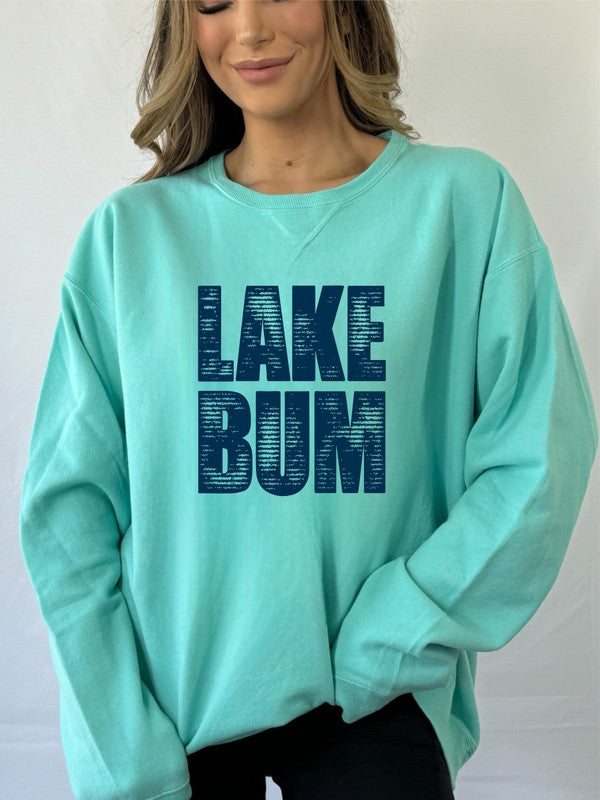 Lake Bum Comfort Wash CrewNeck Sweatshirt-Plus