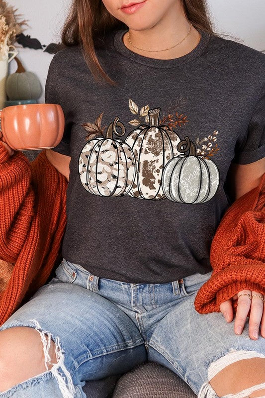 Animal Print Pumpkins Graphic Tee