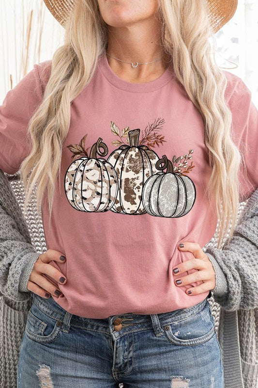 Animal Print Pumpkins Graphic Tee