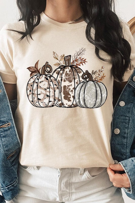 Animal Print Pumpkins Graphic Tee