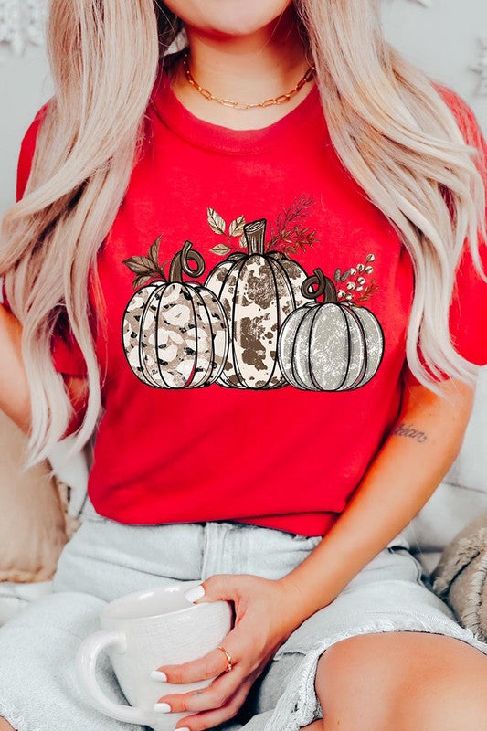 Animal Print Pumpkins Graphic Tee