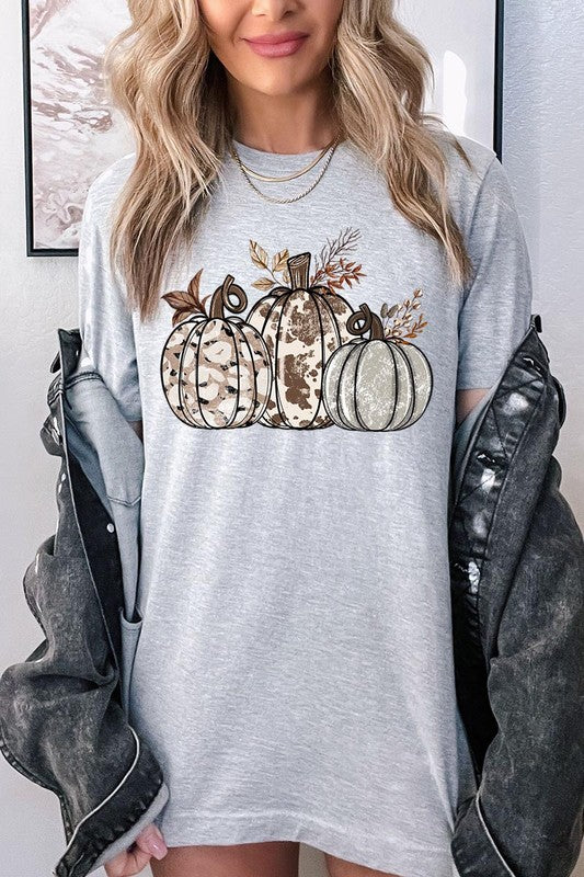 Animal Print Pumpkins Graphic Tee