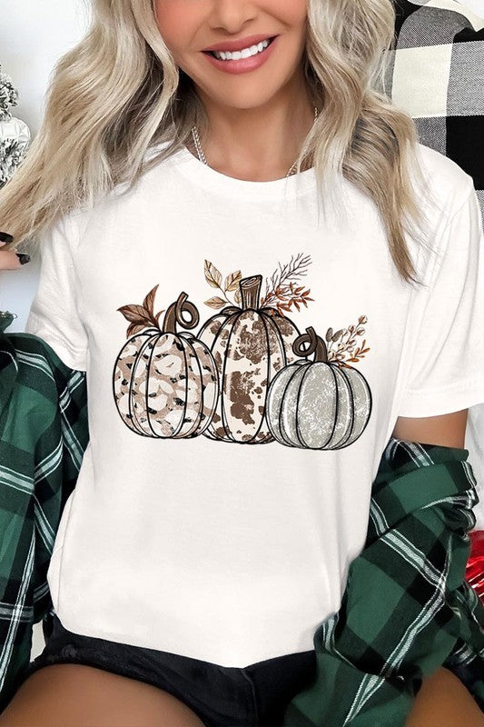 Animal Print Pumpkins Graphic Tee