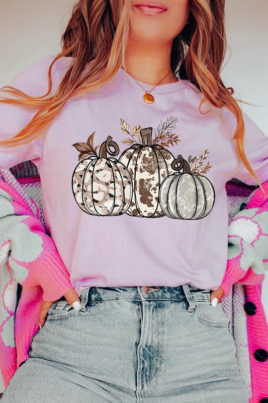 Animal Print Pumpkins Graphic Tee