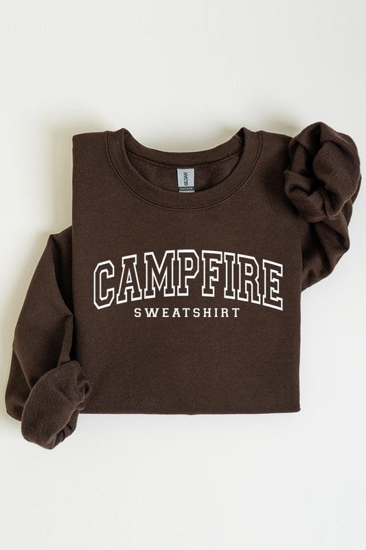 Campfire Sweatshirt Graphic Fleece Sweatshirts