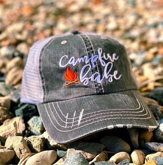 Campfire Babe Embroidered Trucker Hat