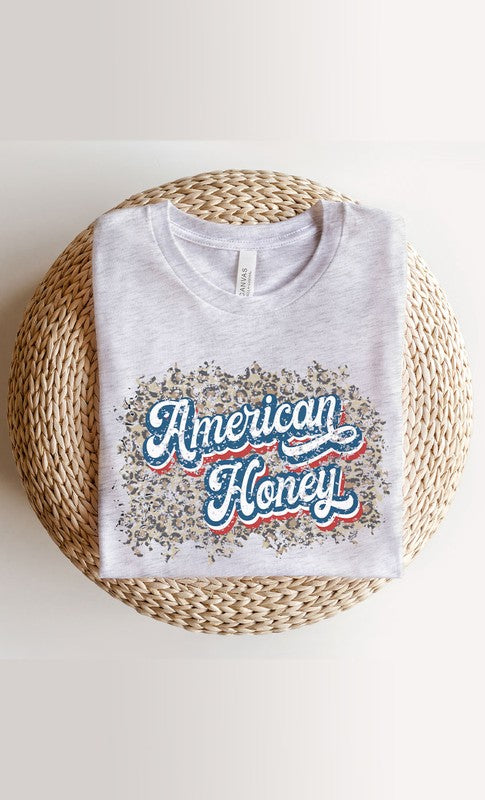 Vintage American Honey Leopard Print Graphic Tee