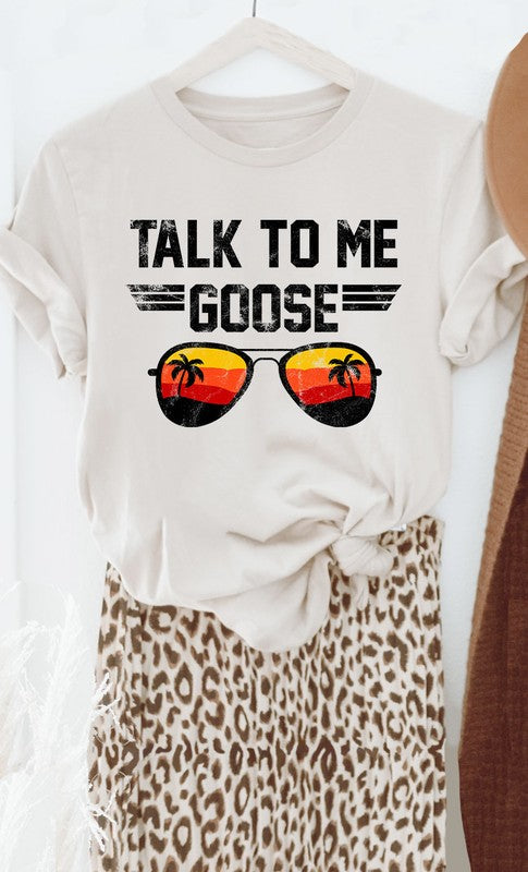 Talk to Me Goose Sunset Graphic Tee